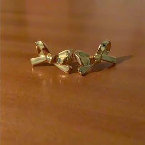 Kate Spade golden bow earrings